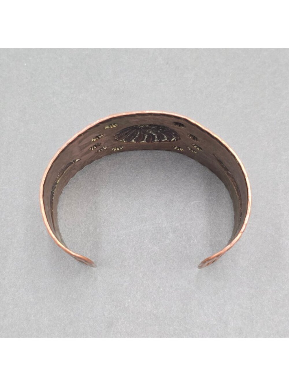 Vintage Bell Trading Post Extra Wide Copper Cuff Bracelet 6.75" Southwestern - Picture 7 of 15